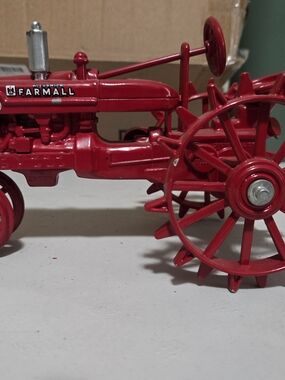 Red Toy Tractor - Classic Kids Farm Play Vehicle